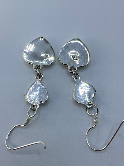 Aretes Plata 925 con Ópalo de Fuego — Corazones Taxco — foto 5