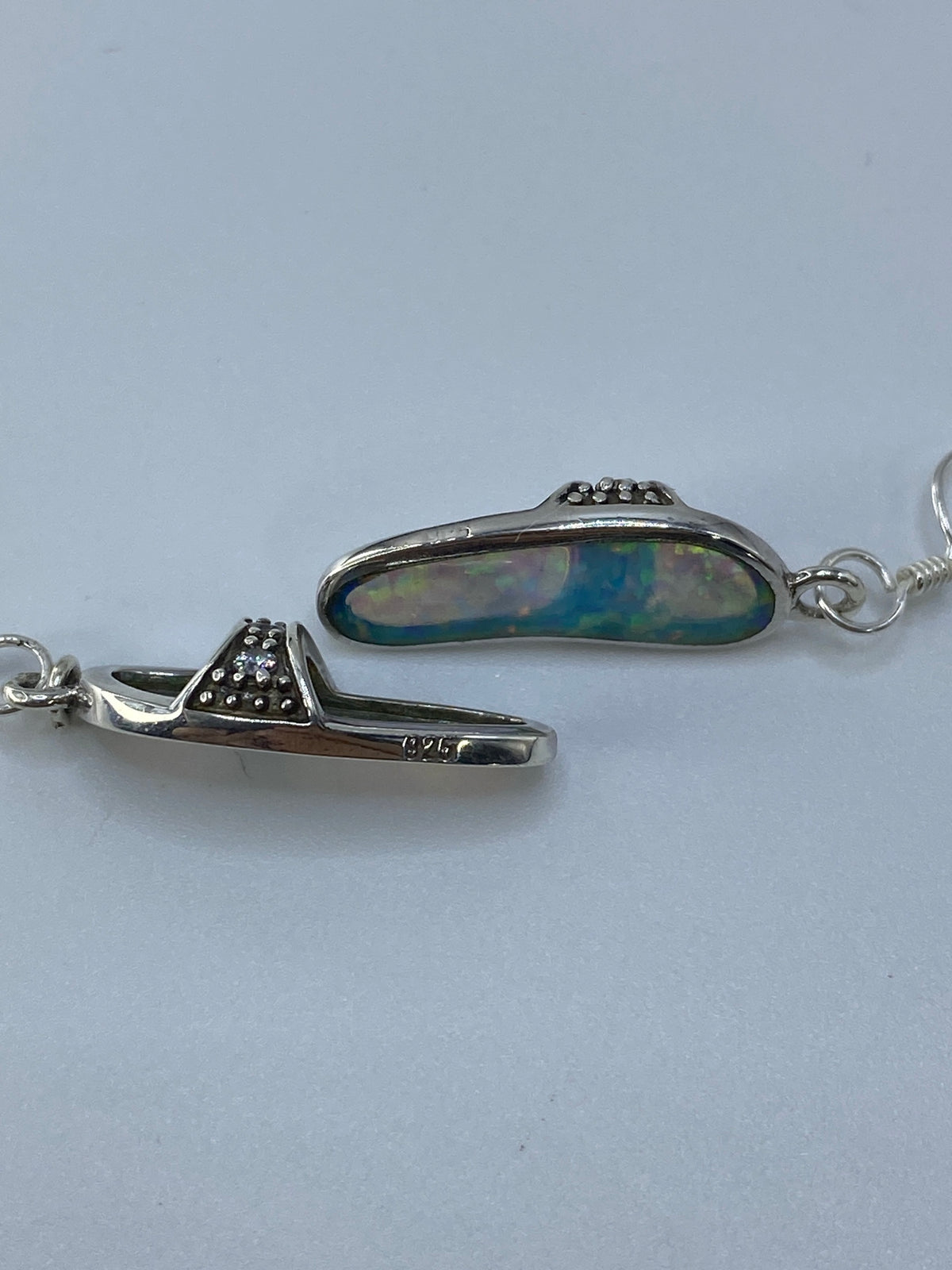 Aretes Plata Ópalo de Fuego — Taxco 925 — foto 5