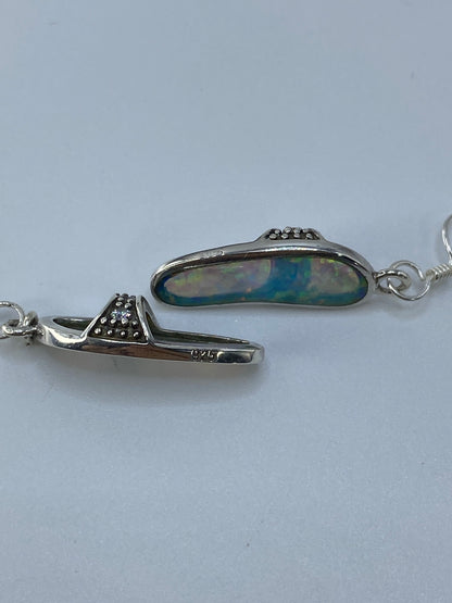 Aretes Plata Ópalo de Fuego — Taxco 925 — foto 5