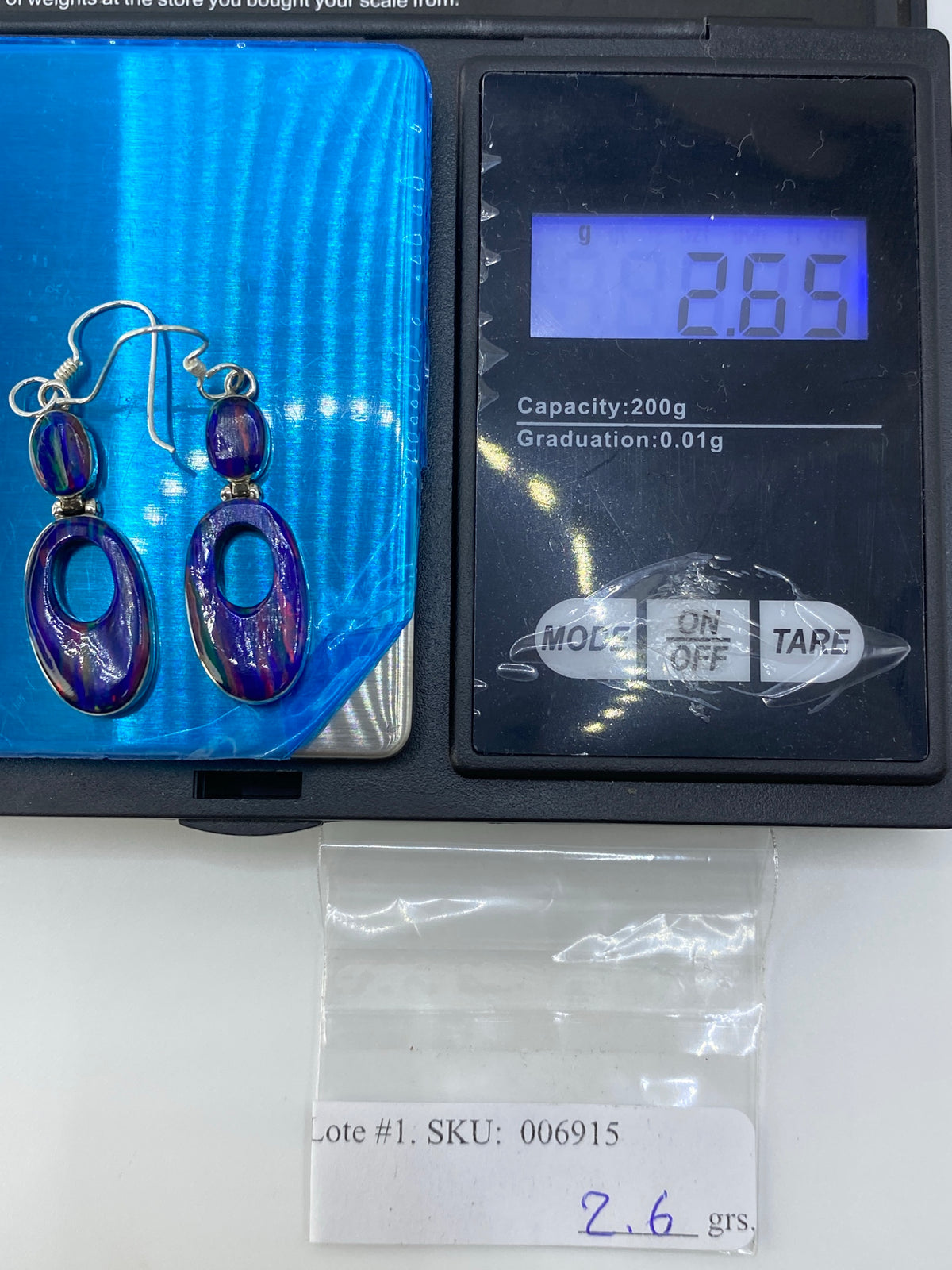 Aretes Plata Ópalo de Fuego Multicolor — Taxco 950 — foto 6