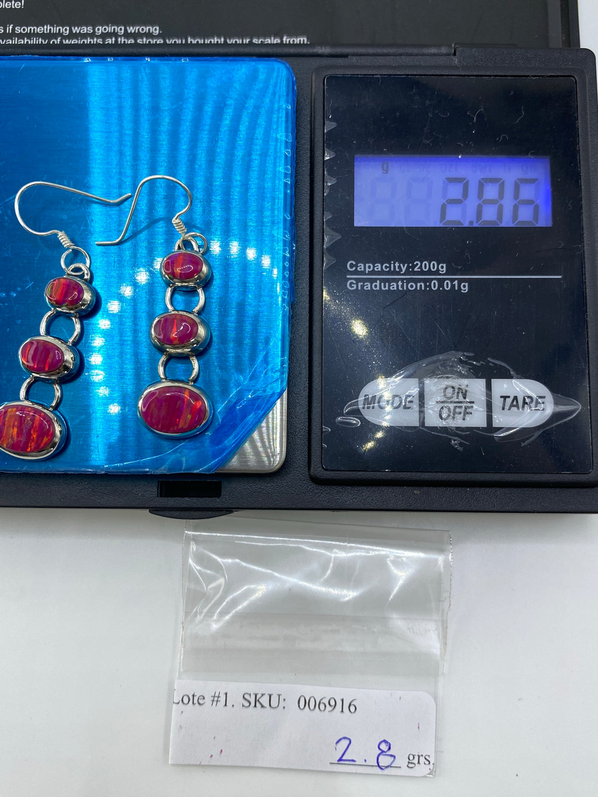 Aretes de Plata Ópal de Fuego — Taxco 925 — foto 6