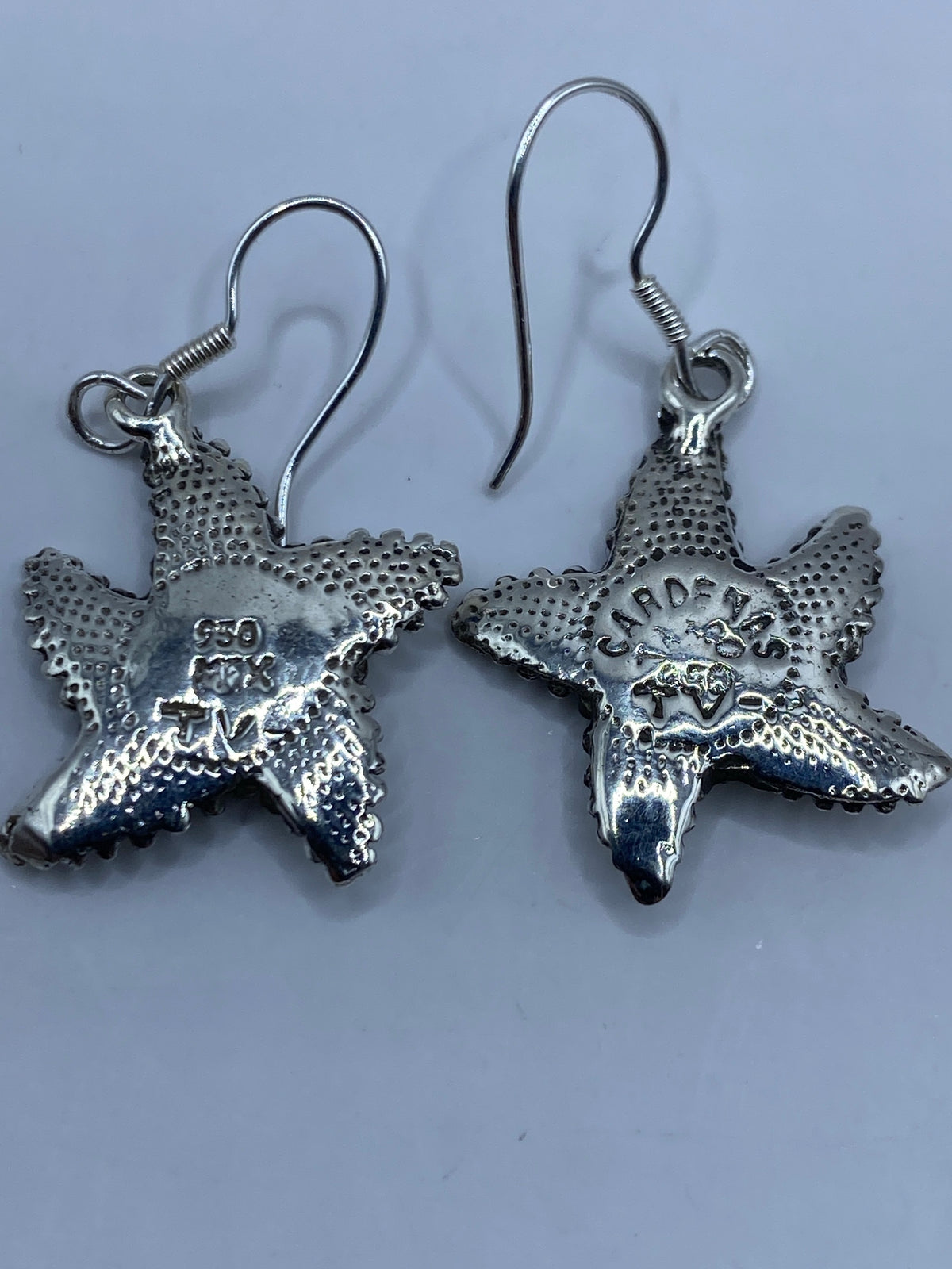Aretes Estrella Marina con Ópalo de Fuego — Plata 950 — foto 5