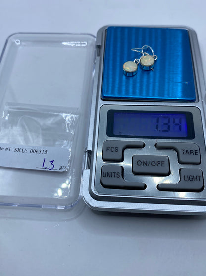Aretes de Plata con Ópalo de Fuego — Taxco 950 — foto 6