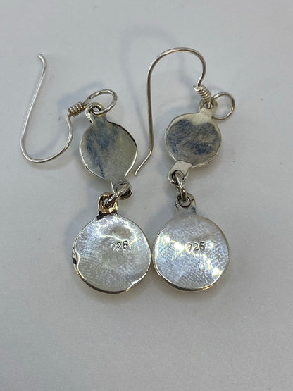 Aretes Plata Ópalo de Fuego Largos — Taxco 925 — foto 5