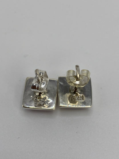 Aretes de Plata con Ópalo de Fuego Rosa — Taxco 925 — foto 5