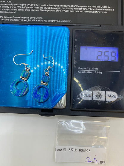 Aretes de Plata con Opalo de Fuego — Taxco 950 — foto 6