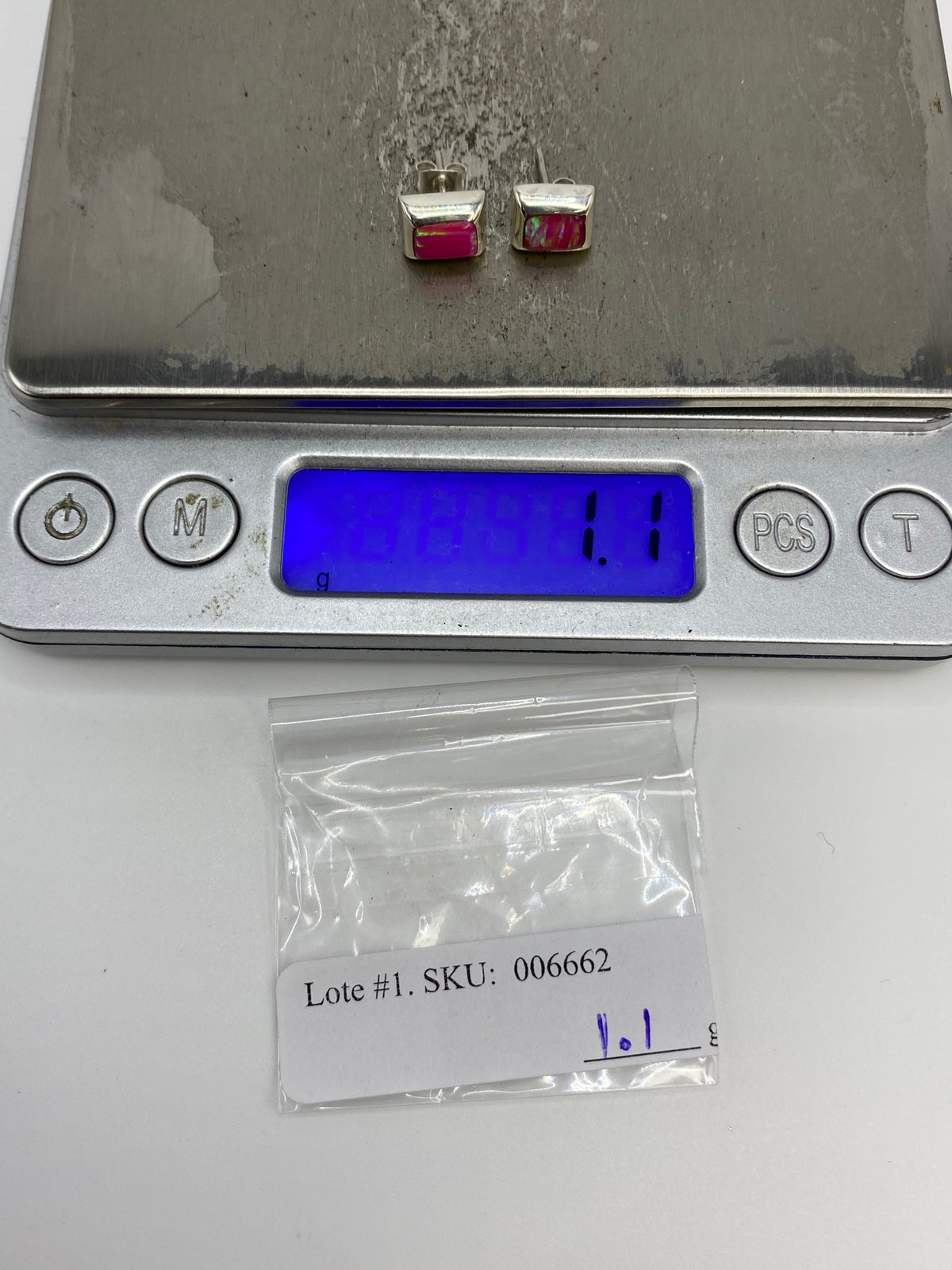 Aretes de Plata Ópalo de Fuego Rosa — Taxco 950 — foto 6