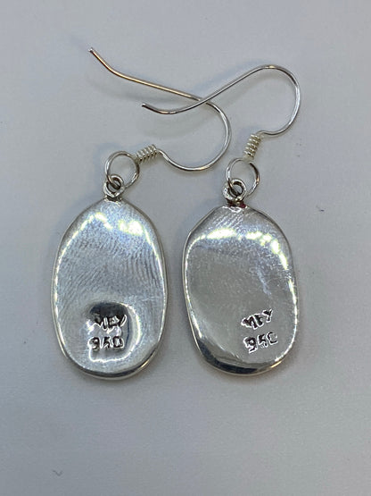 Aretes de Plata 950 con Ópalo de Fuego Multicolor — foto 5