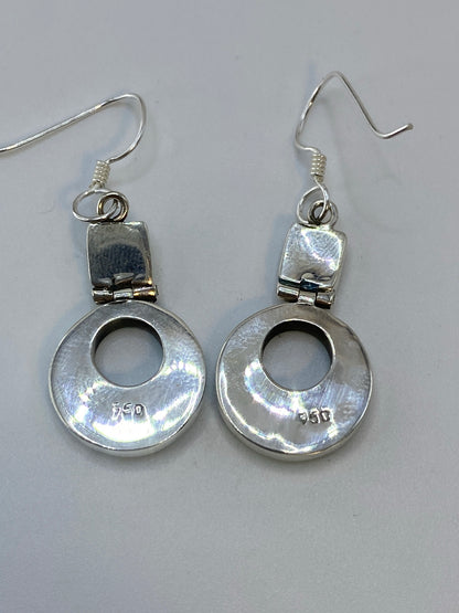 Aretes de Plata con Ópalo de Fuego — Taxco 950 — foto 5