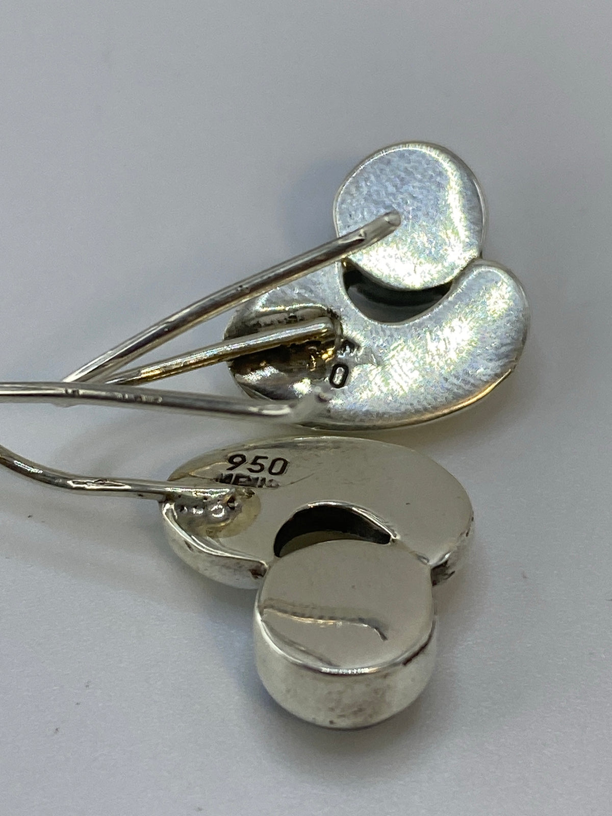 Aretes de Plata con Ópalo de Fuego Verde — Taxco 950 — foto 5