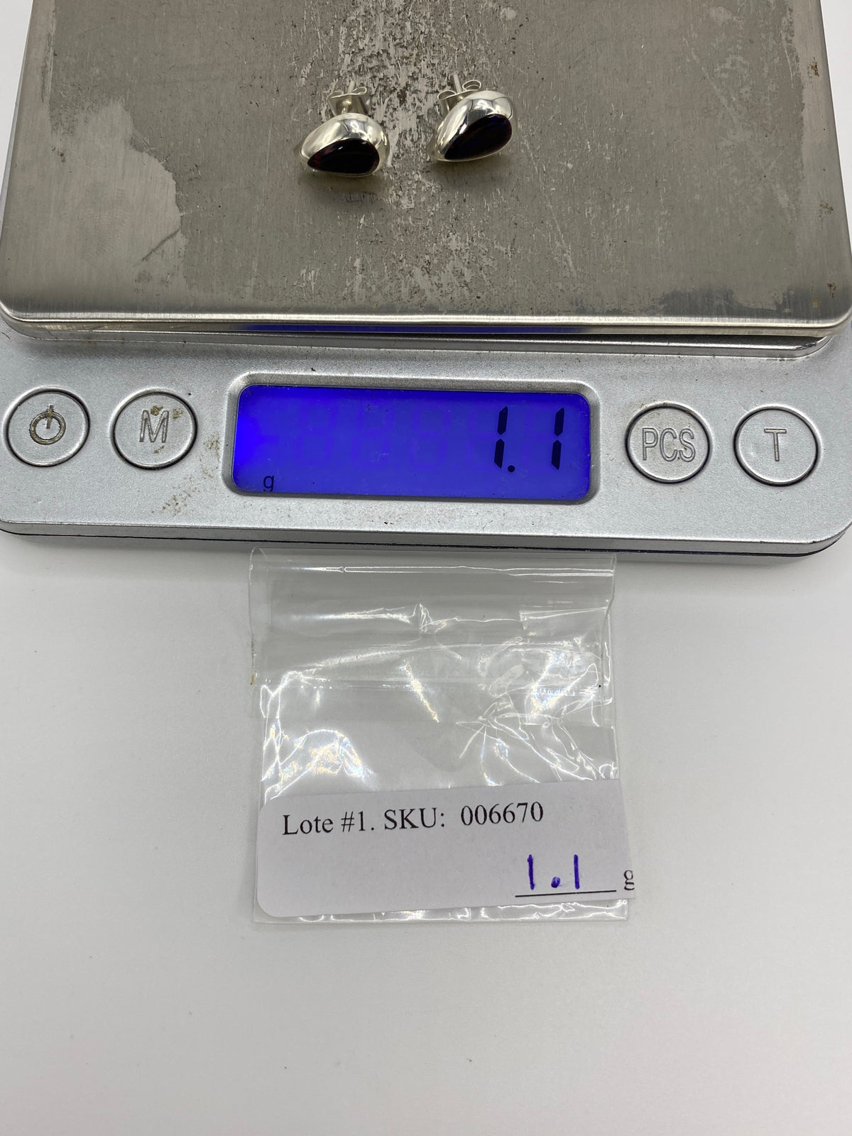 Aretes de Plata con Opalo de Fuego — Taxco 925 — foto 6