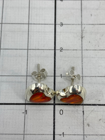 Reverso de los aretes mostrando el Quinto 925 en plata pura