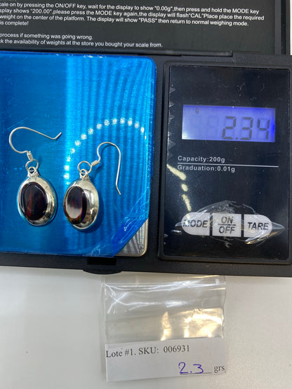 Aretes Plata 925 Ópalo de Fuego Multicolor — Taxco — foto 6