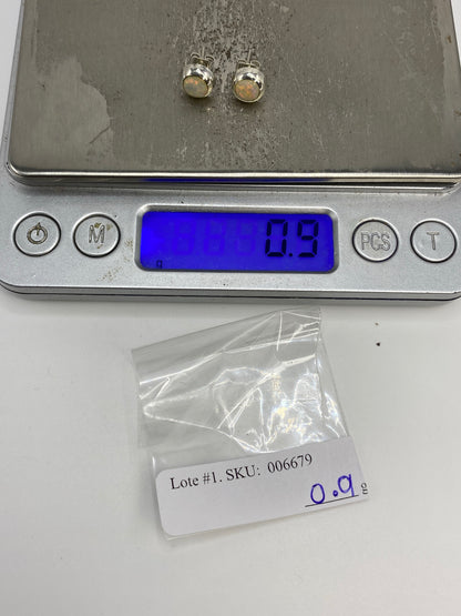 Aretes de Plata con Ópalo de Fuego — Taxco 925 — foto 6
