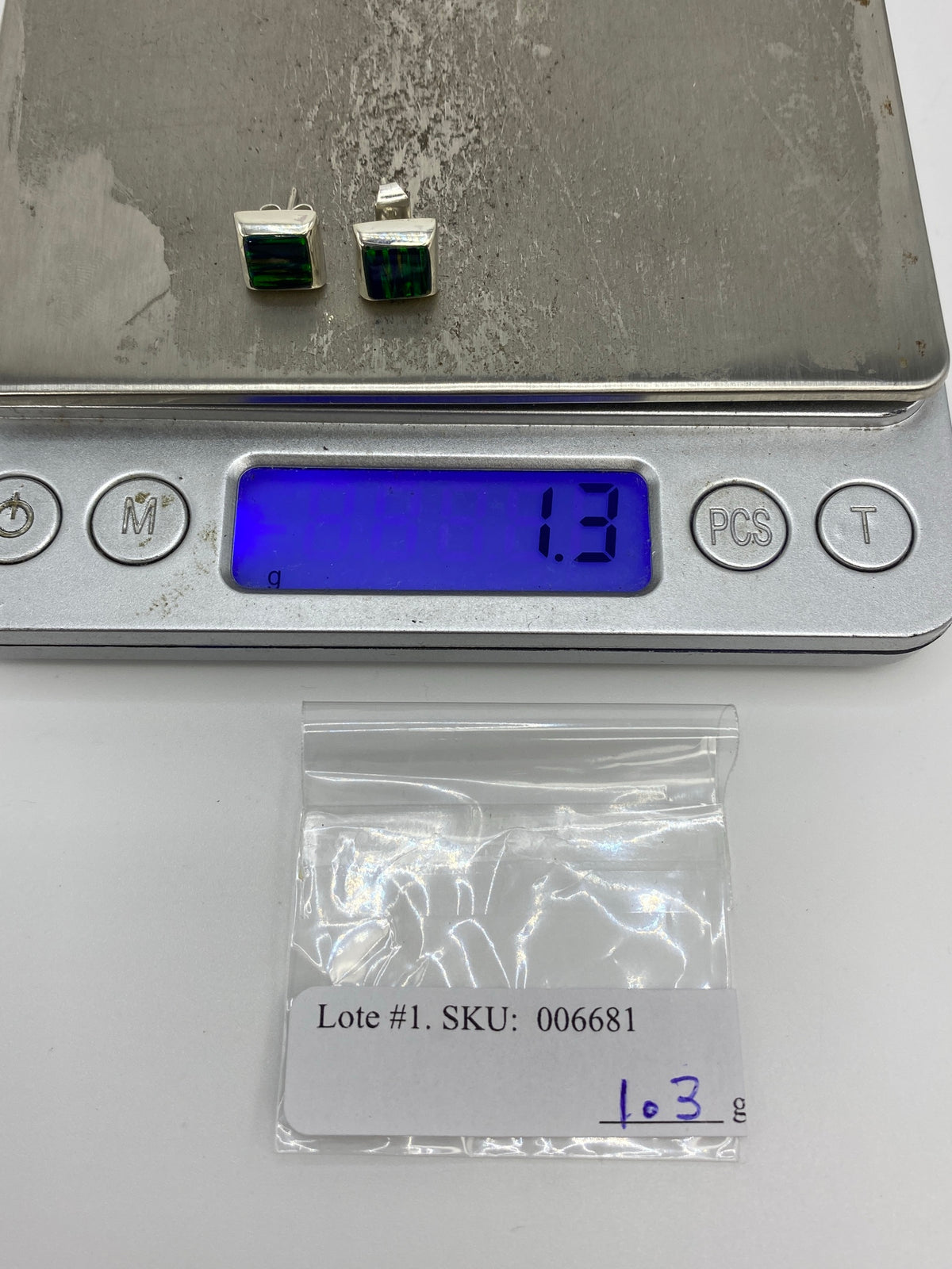 Aretes de Plata Ópalo de Fuego Verde — Taxco 925 — foto 6