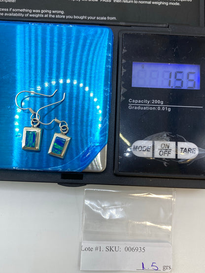 Aretes de Plata con Opalo de Fuego — Taxco 925 — foto 6