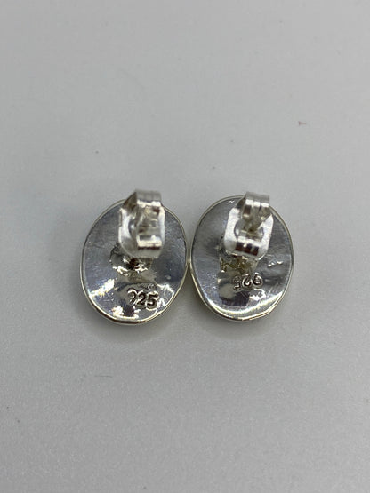 Aretes Plata Ópalo de Fuego Azul — Taxco 925 — foto 5