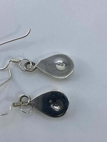 Aretes de Plata con Ópalo de Fuego — Taxco 925 — foto 5