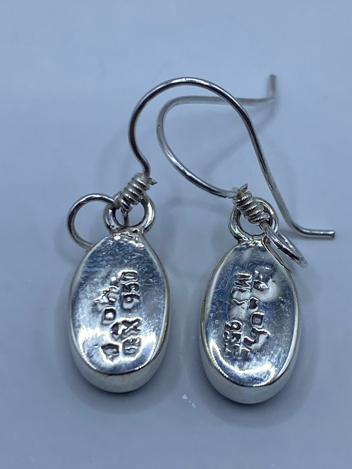 Aretes de Plata Ópalo de Fuego Azul — Taxco 950 — foto 5