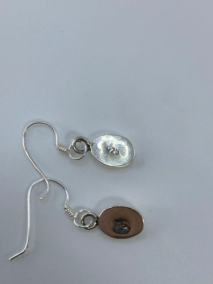 Aretes de Plata con Ópalo de Fuego — Taxco 925 — foto 5