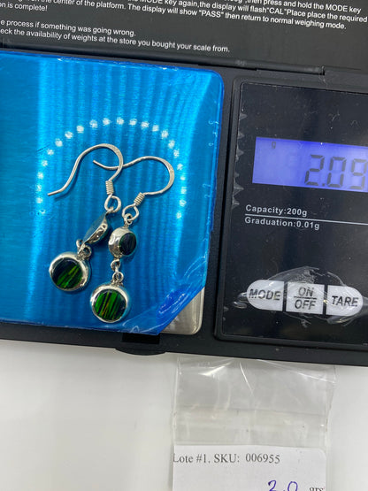 Aretes de Plata con Ópalo de Fuego — Taxco 925 — foto 6