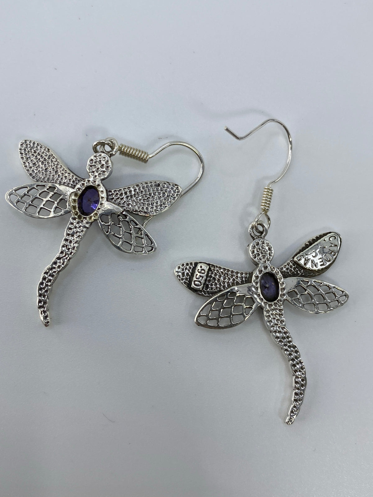 Aretes de Plata Ópalo de Fuego Verde — Taxco 950 — foto 5