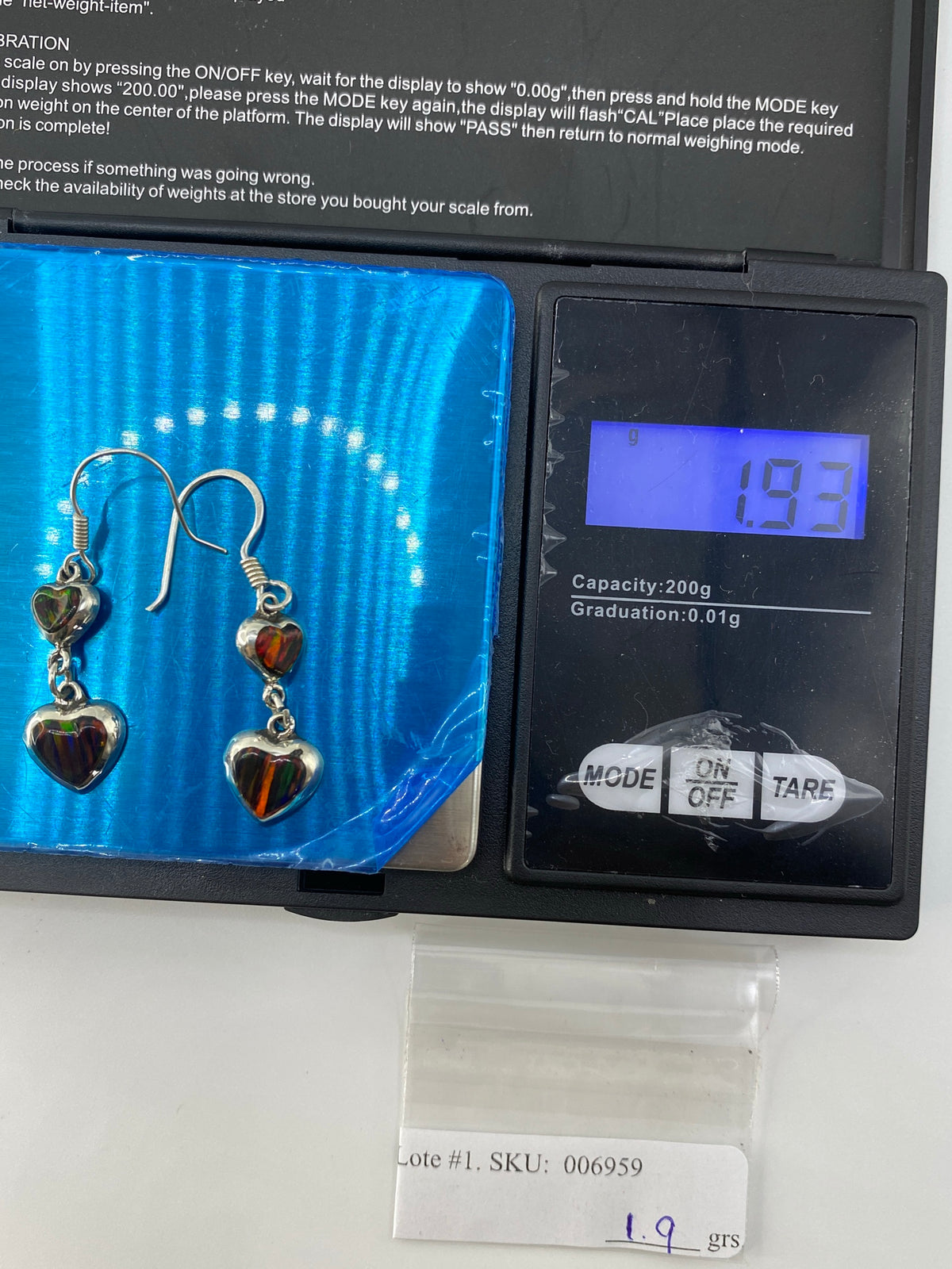 Aretes de Plata con Ópalo de Fuego — Taxco 925 — foto 6
