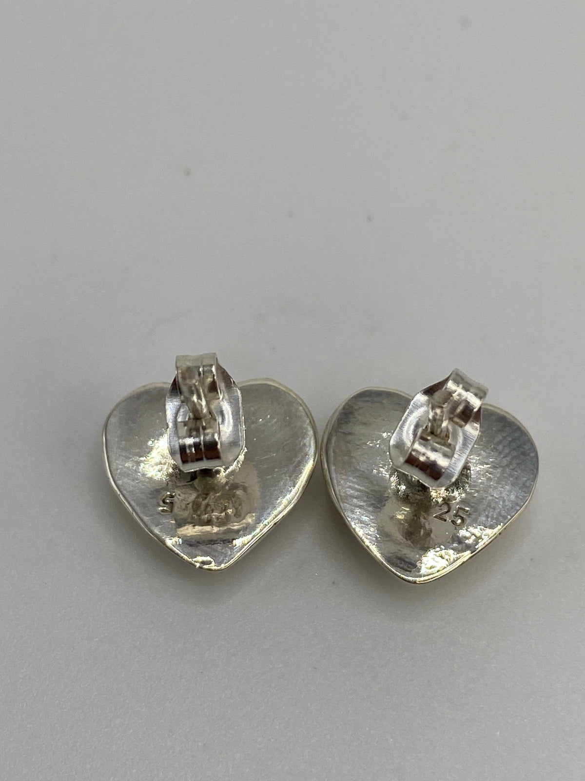 Aretes de Corazón Plata Ópalo de Fuego — Taxco 925 — foto 5