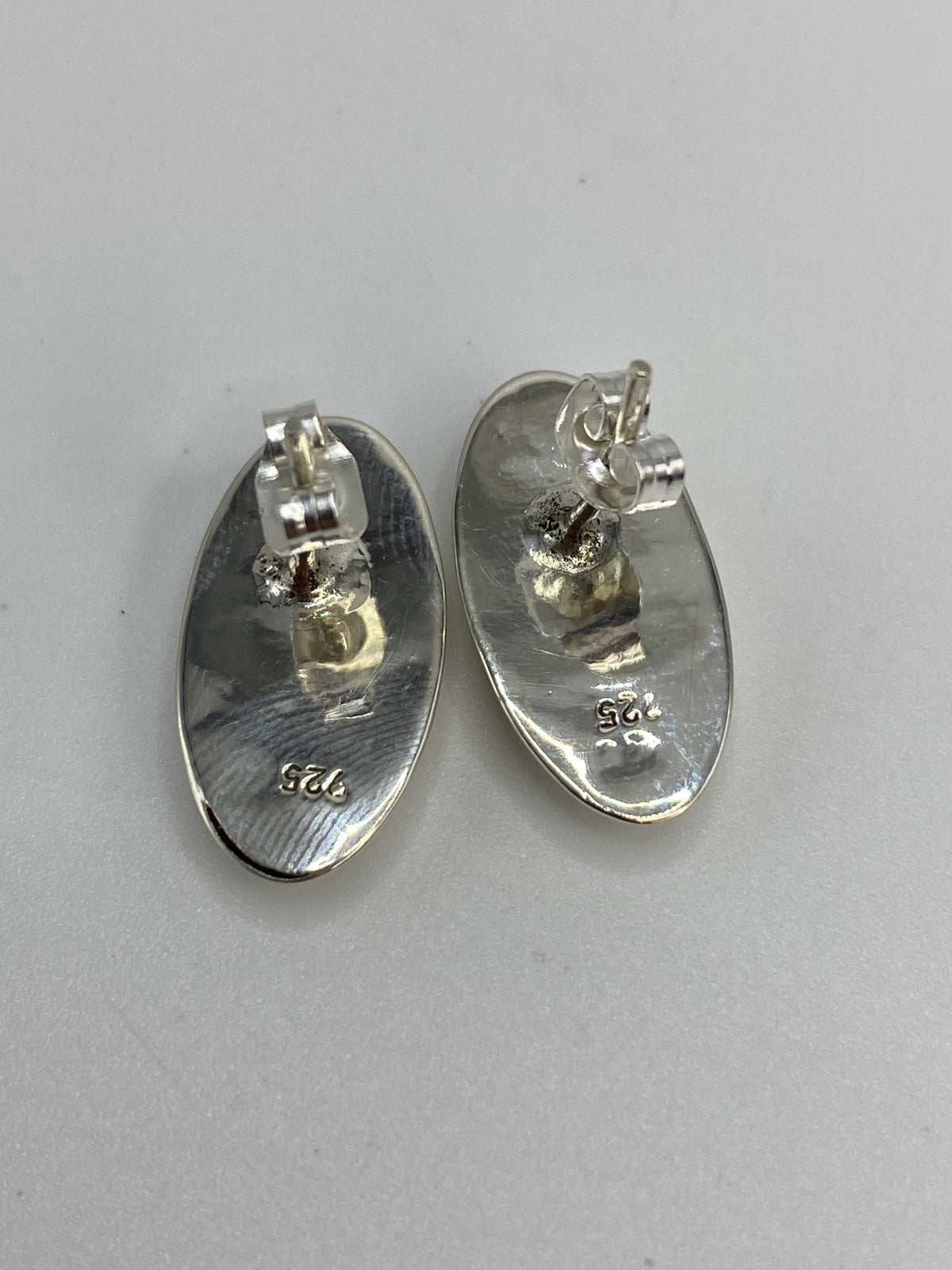 Aretes de Plata con Ópalo de Fuego Morada — Taxco 925 — foto 5