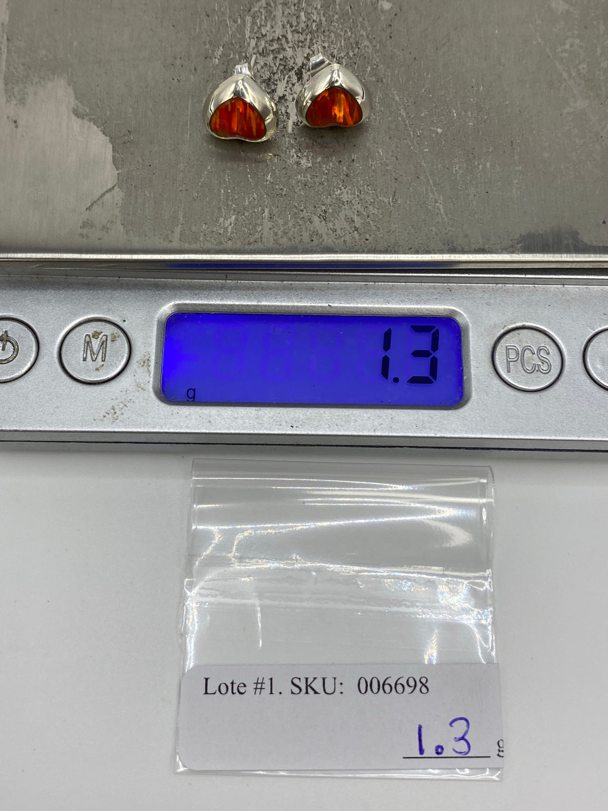 Aretes de Plata Ópalo de Fuego — Taxco 925 — foto 6