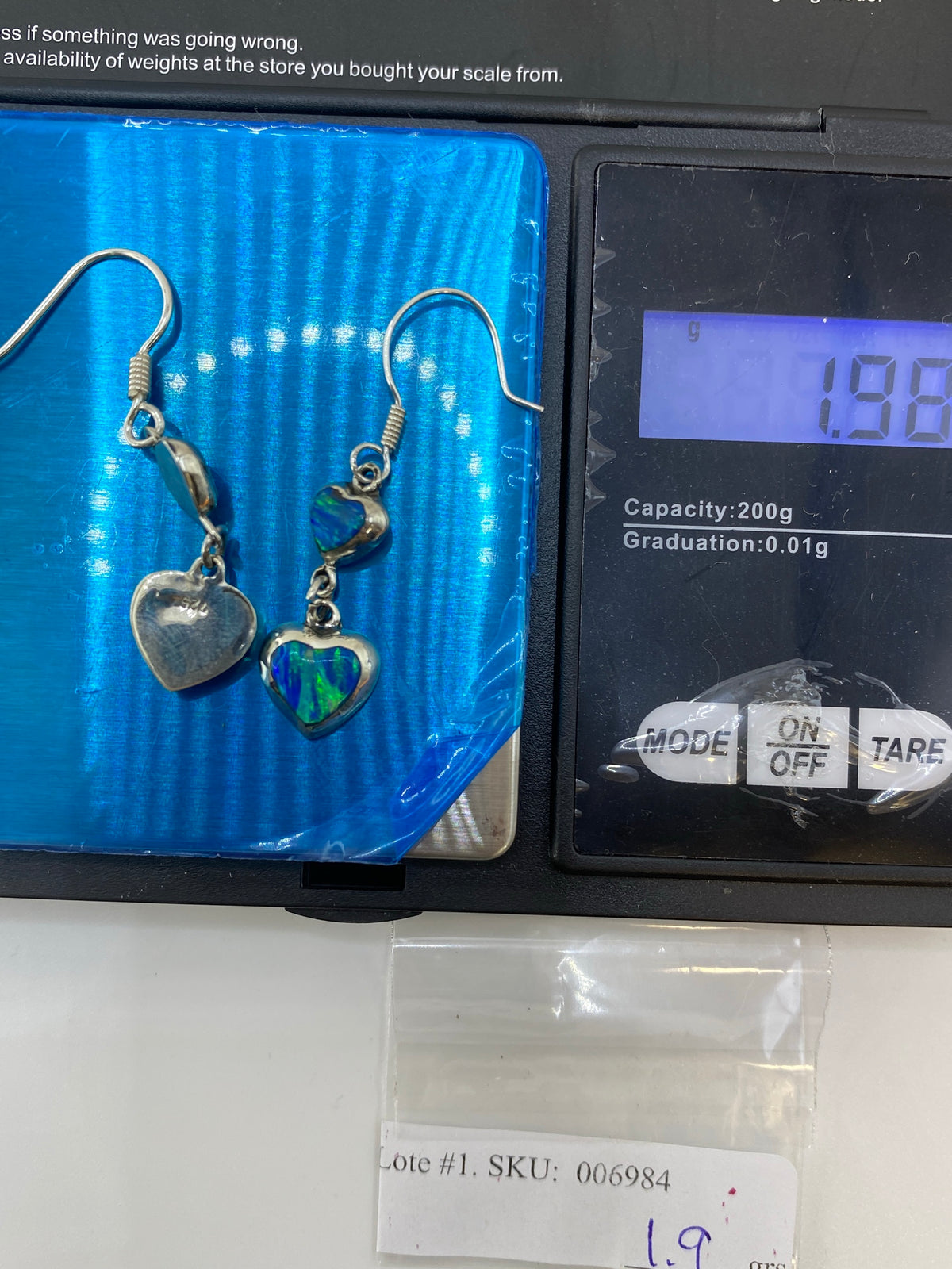 Aretes Plata Ópalo de Fuego Multicolor — Taxco 925 — foto 6