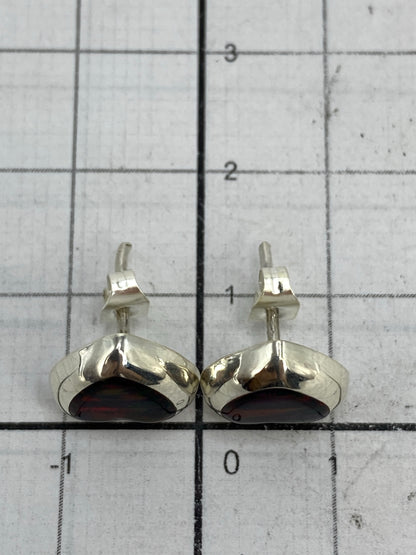 Aretes de plata con Quinto 925 y pernos de plata