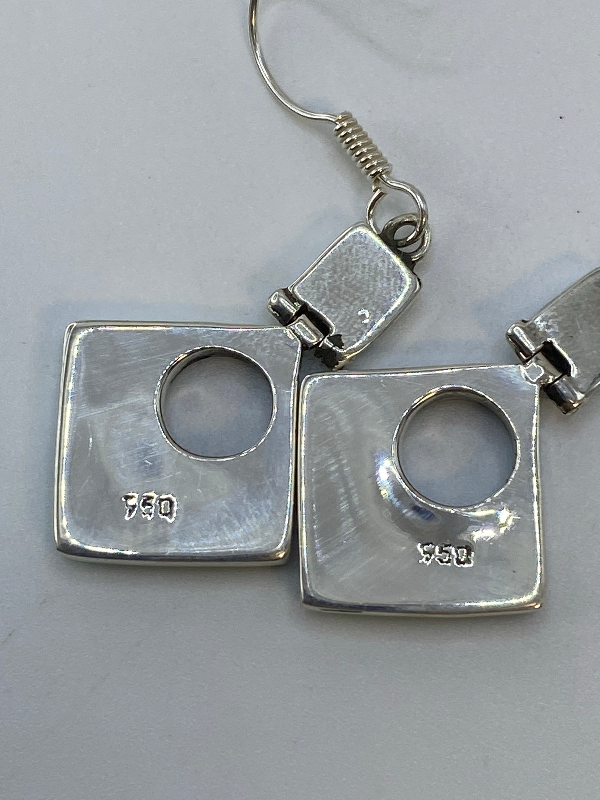 Aretes de Plata 950 con Opalo de Fuego — Taxco — foto 5