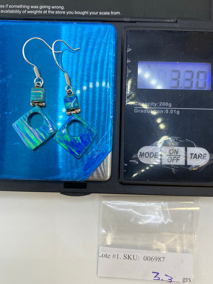Aretes de Plata 950 con Opalo de Fuego — Taxco — foto 6