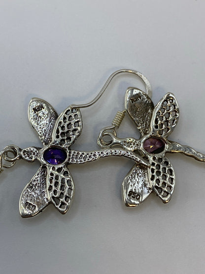 Aretes de Plata Ópal de Fuego Rosa — Taxco 950 — foto 5