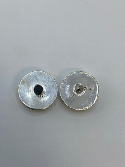 Aretes Plata 925 con Piedra Negra — Taxco — foto 5