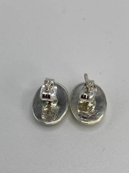 Aretes de Plata Ópalo de Fuego Azul — Taxco 925 — foto 5