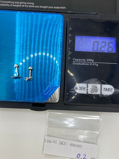 Aretes de Plata Cartoneado Minimalista — Taxco 925 — foto 6