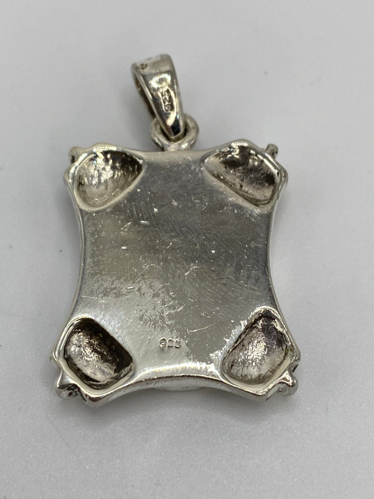 Dije de Plata Ópalo de Fuego — Diseño Geométrico Taxco — foto 5