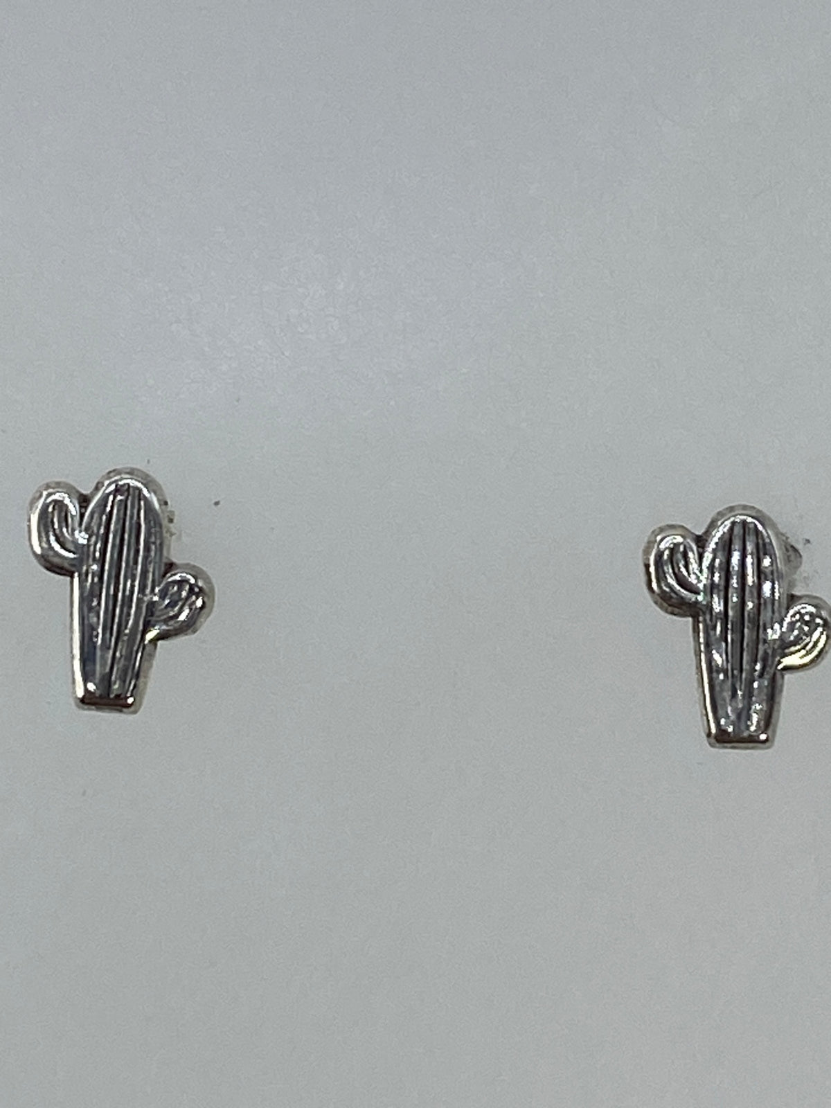 Detalle del cartoneado y pasador de plata de los aretes