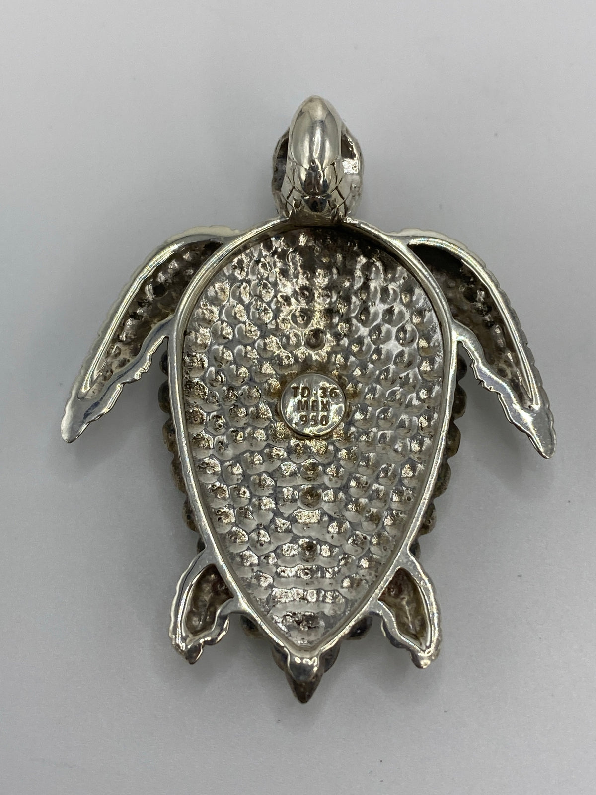 Dije Tortuga Plata 950 con Opalo de Fuego Verde — foto 5