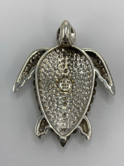 Dije Tortuga Plata 950 con Opalo de Fuego Verde — foto 5