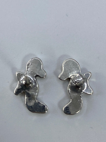 Aretes de Plata Cartoneado Caballito de Mar — Taxco 925 — foto 5