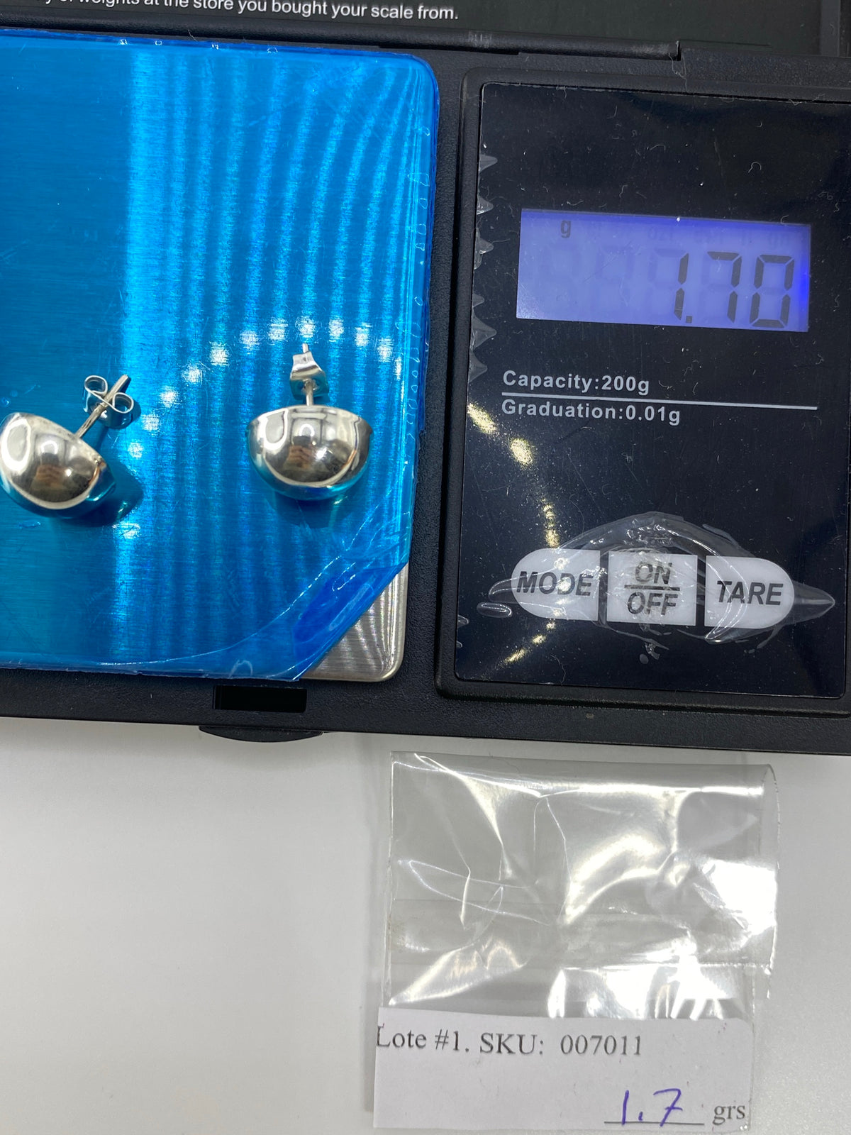 Aretes de Plata Cartoneado — Diseño Minimalista Taxco — foto 6