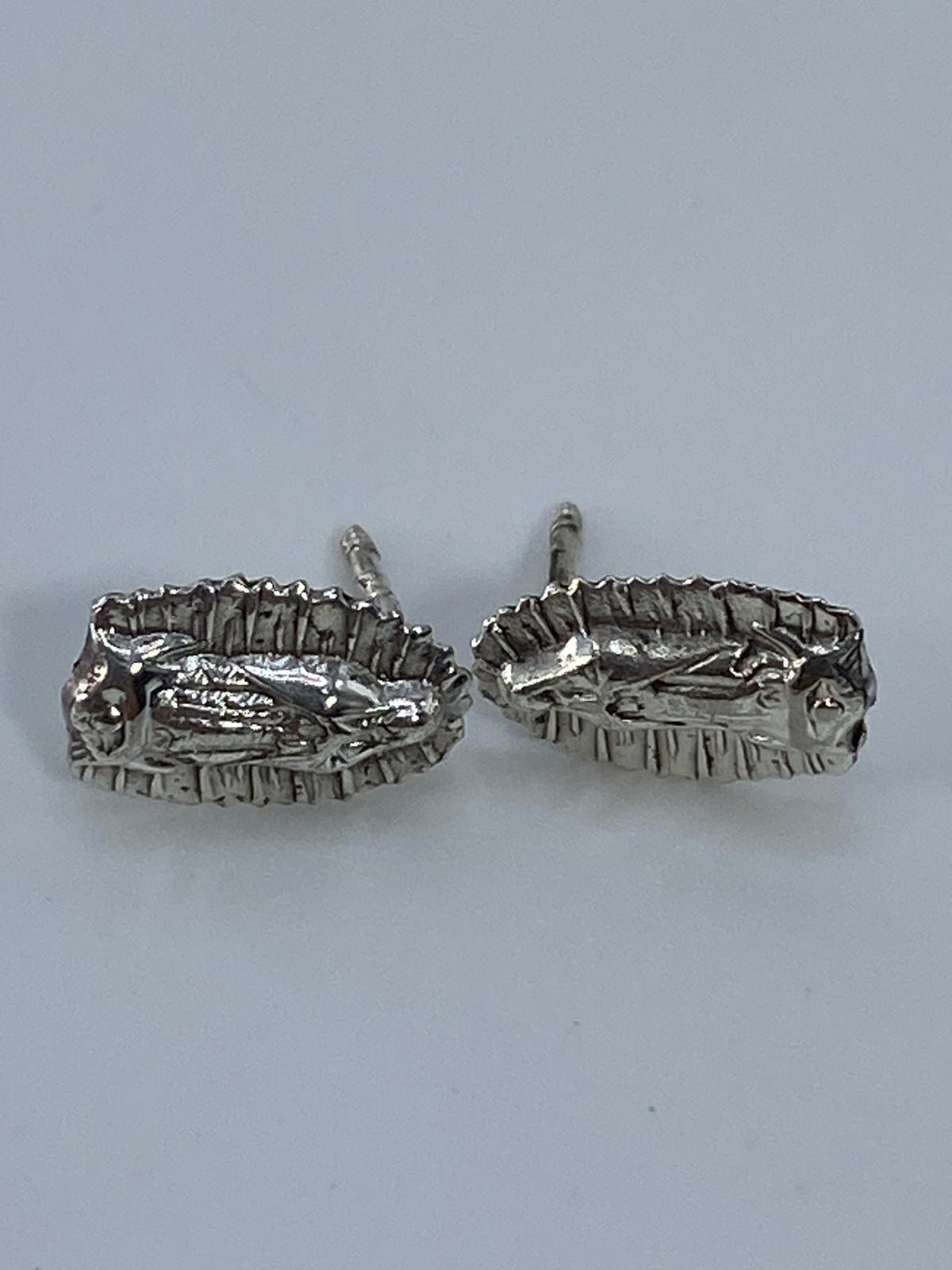 Aretes Plata Virgen de Guadalupe Cartoneado — Taxco — foto 5