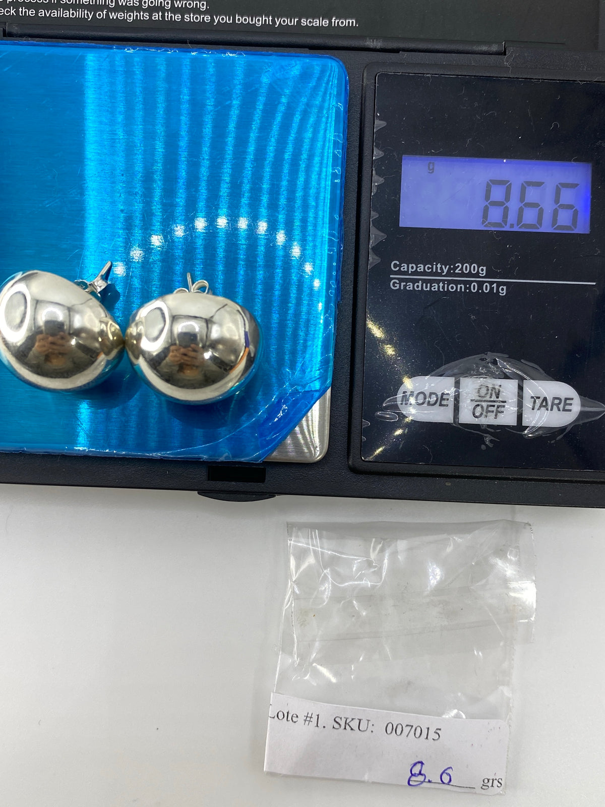 Aretes de Plata Cartoneado Esféricos — Taxco 925 — foto 6