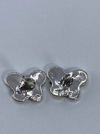 Aretes de Plata Cartoneado Mariposa — Taxco 925 — foto 5