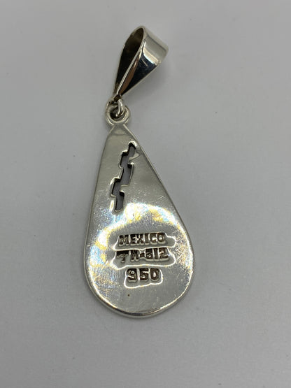 Dije Plata Calendario Azteca con Ópalo de Fuego — Taxco 950 — foto 5