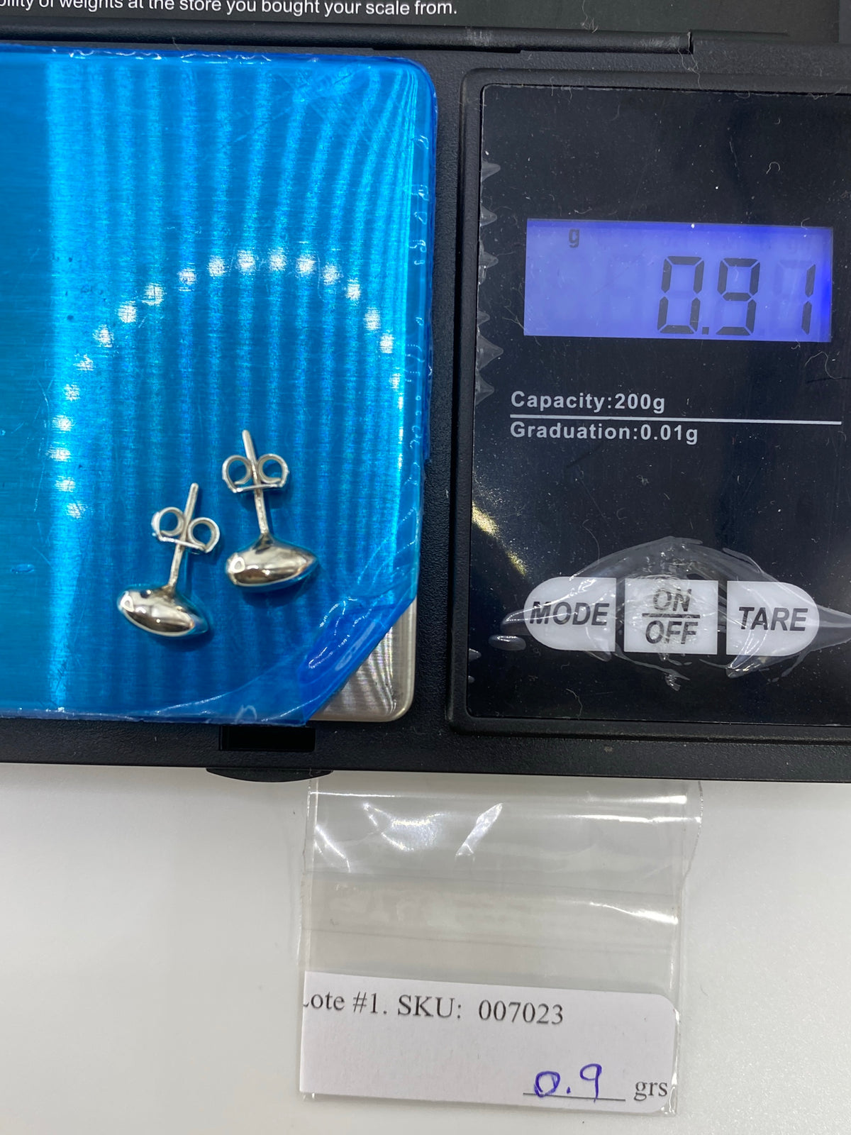 Aretes de Plata Cartoneado Gota — Taxco 925 — foto 6