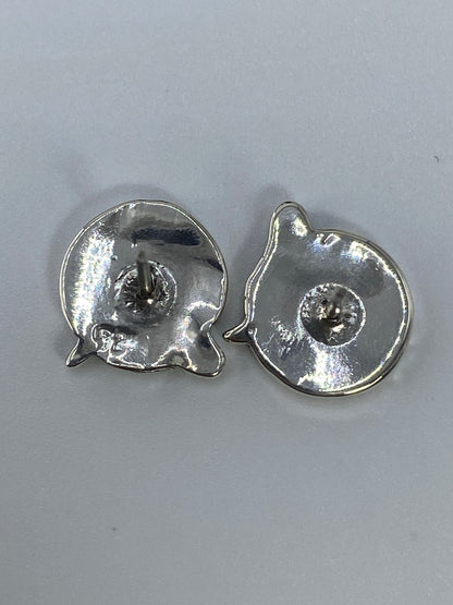 Aretes de Plata Cartoneado Carita — Taxco 925 — foto 5